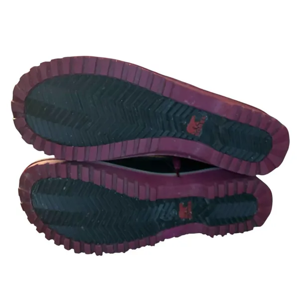 Sorel Tivoli II Boots Women Black Pink Plaid Waterproof‎ Apres Ski Fleece M - Image 7
