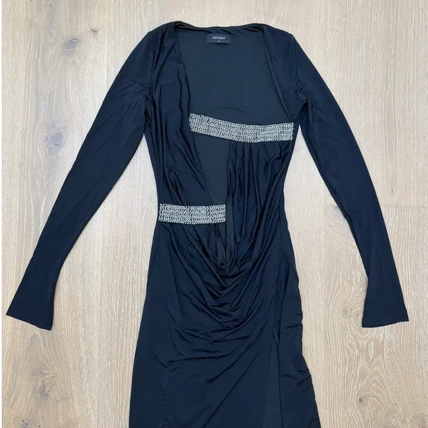 Outcast Maxi Dress Solvia Size S Black Silver - Image 2