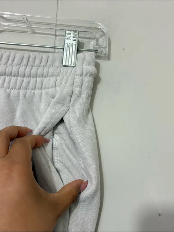 TNA Aritzia Cozy Fleece Jogger Sweatpants Womens XXS Ivory Cream High Rise - Image 2