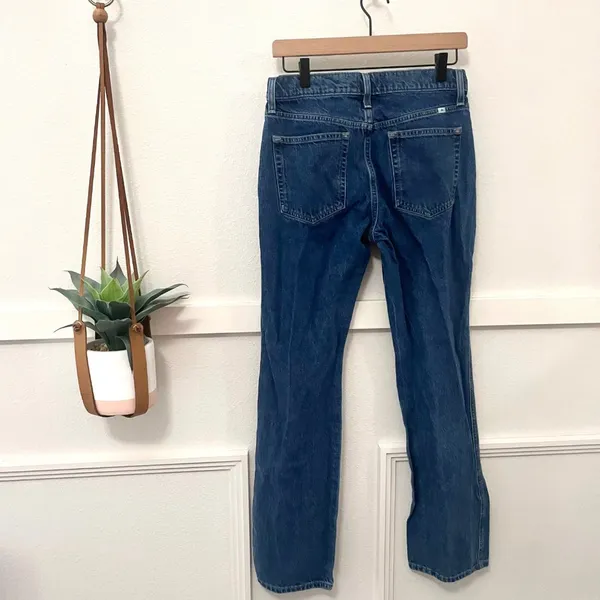 Aritzia Sunday Best Jupiter Jeans High-Waisted Wide Leg Dark Wash Women’s Size 6 - Image 3
