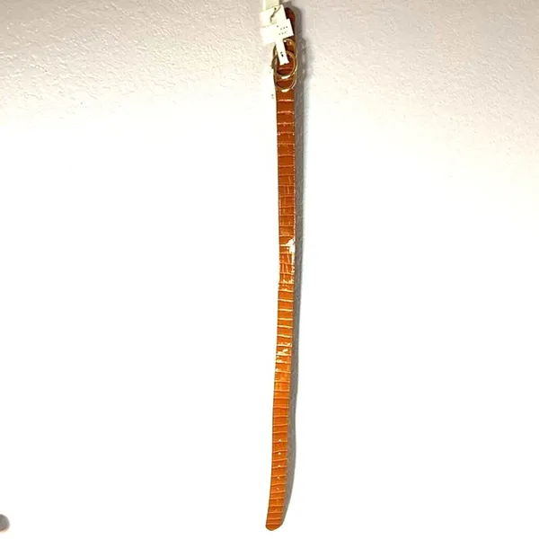 A New Day Women's Cognac & Gold Triple Plaque Belt Size Small NEW! - Image 7