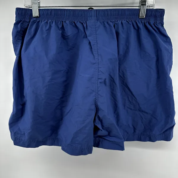 Vintage Patagonia Baggies 4" Shorts Y2K Nylon Elastic Waist Pockets Blue L - Image 7
