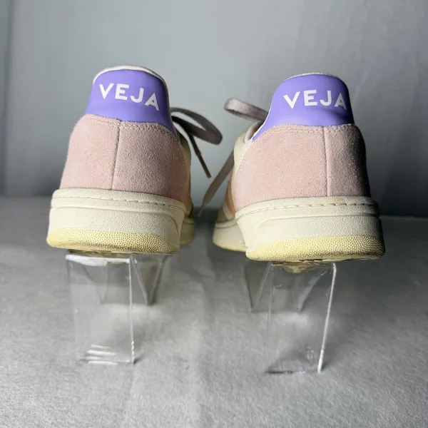 Veja V-10 Multico Peach Suede Sneakers Women's EUR 40 US size 8.5 - Image 5