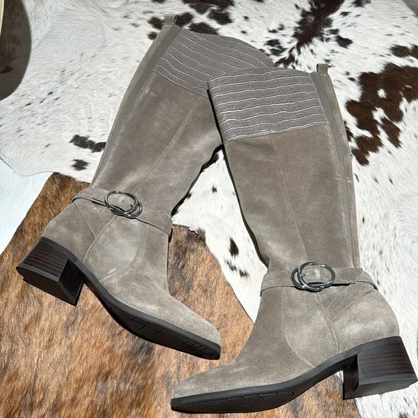 Marc Fisher Wide Calf Leather Tall Shaft Boots - Hailin size‎ 9 A14 - Image 2
