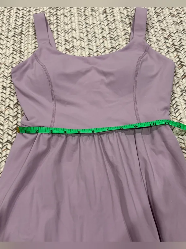 NWOT Halara Purple SoftlyZero Airy Cool Touch Midi Casual Dress - Image 13