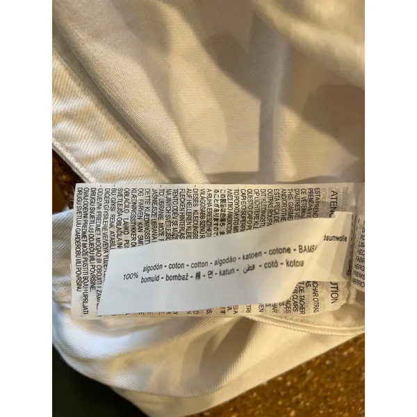 Zara white denim cropped trucker jacket Small - Image 5
