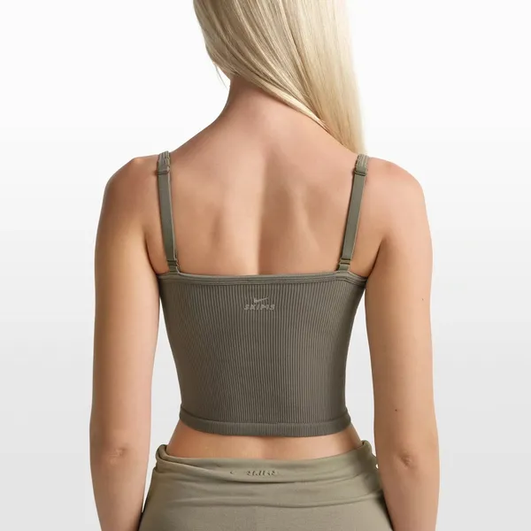 Skims ribbed seamless cami tank Color dusk oakmoss - Image 3