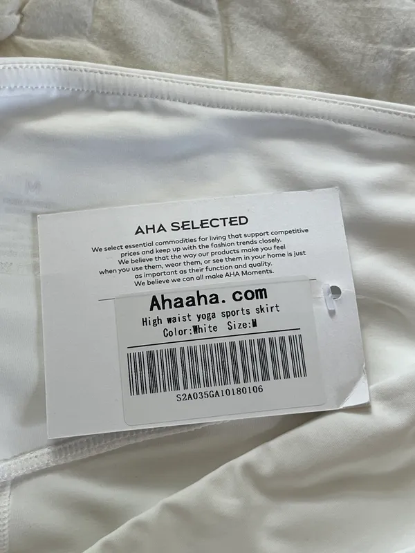 Aha Select Tennis Skirt White Size M - Image 8