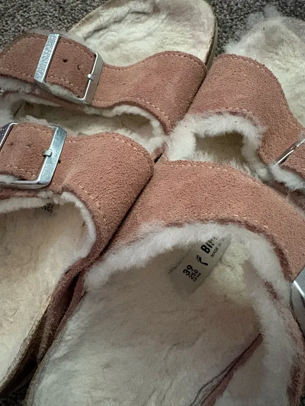 Fuzzy Birkenstock Sandals - Image 2