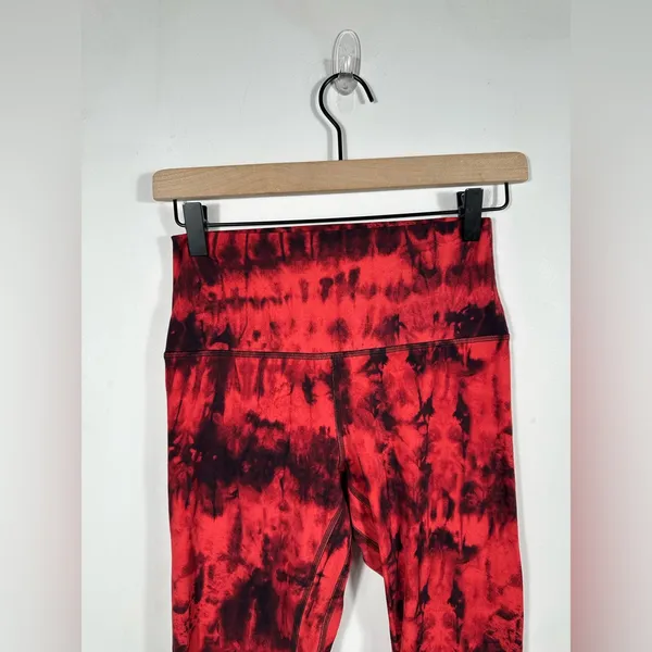Lululemon Align Pant II 25 Game Day Red Black Multi Leggings Size 6 - Image 5