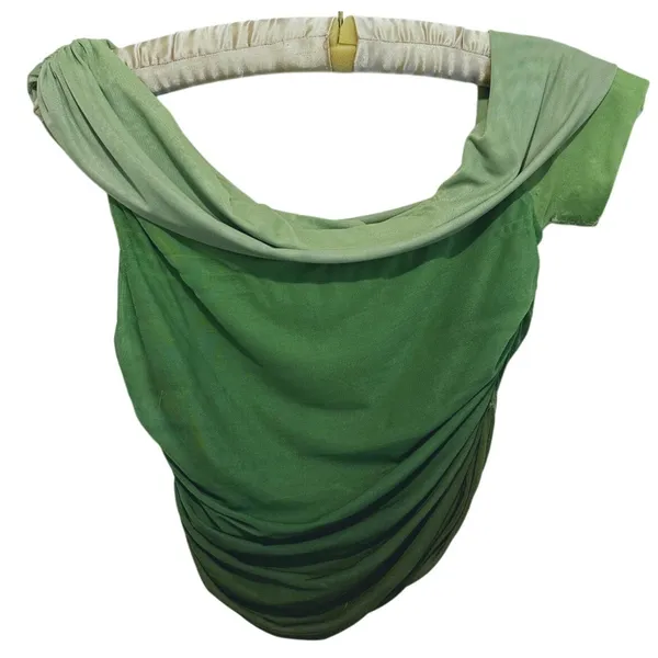 Bardot Aurelia Mesh Off Shoulder Top Womens Medium Green Ombre Y2K Fairy Rave - Image 3