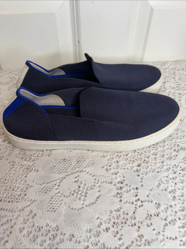 Rothy's The Original Slip-On knit blue Loafers size 8 - Image 6