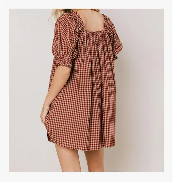 Amazon Gingham mini dress - Image 2