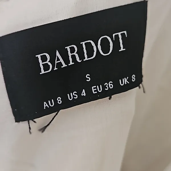 Bardot White Mini Dress with Pink Floral Print - Image 3
