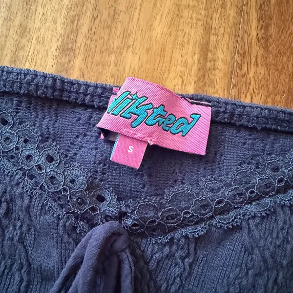 Edikted Navy Crop Top  - Image 3