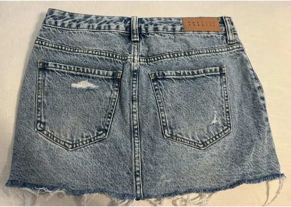 PacSun Denim Skirt Distressed - Image 3