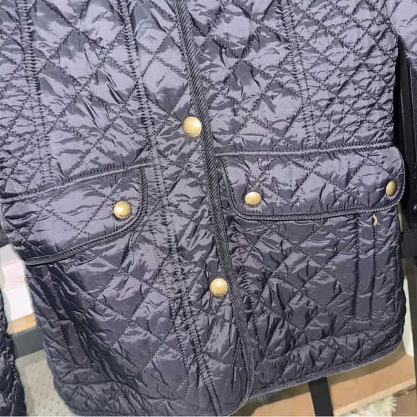 joules barn jacket Newdale Quilted Hunter Coat puffer corduroy collar zipper - Image 4