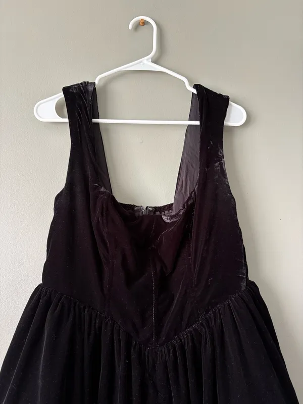 BHLDN Velvet Corset Mini Dress - Image 4