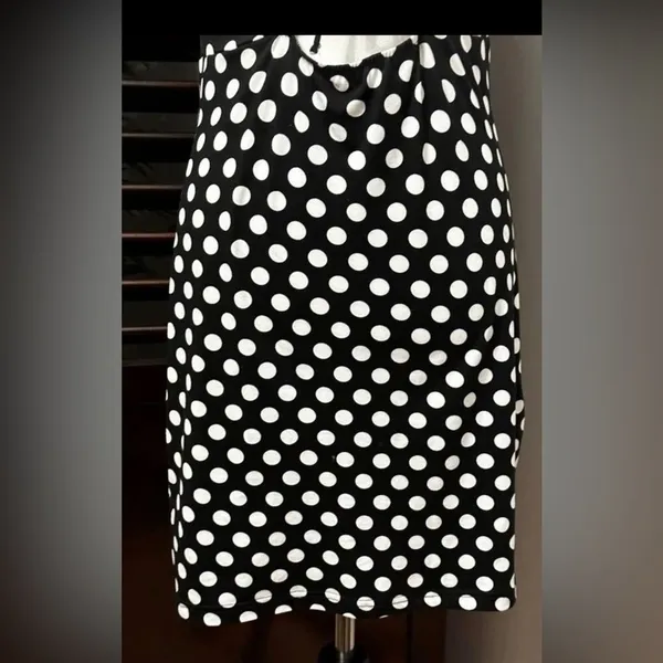 NWOT VERO MODA Polka Dot Tie Dress, Large - Image 4