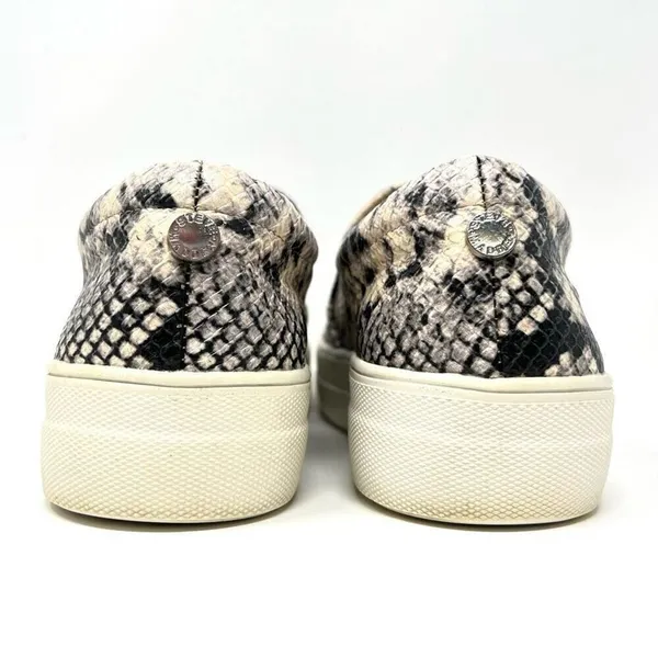 Steve Madden Gills Natural Snake Embossed Vegan Leather Slip-On Sneakers Size 7 - Image 9