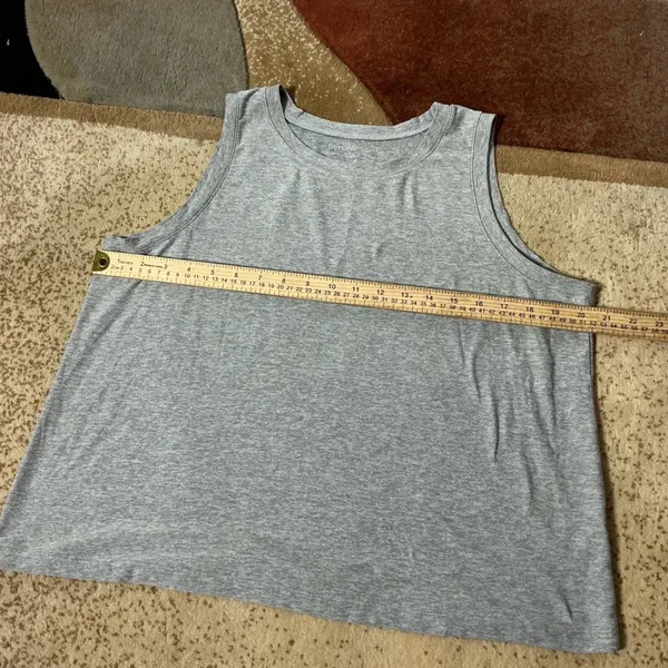 Beyond Yoga Heathered Grey Muscle Tank Top Womens Medium Relaxed Fit LWSD4352 - Image 3