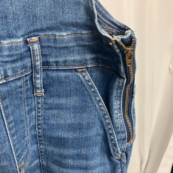Madewell Denim Overalls‎ Women's Size S Light Wash Stretch Skinny Jeans - Image 2