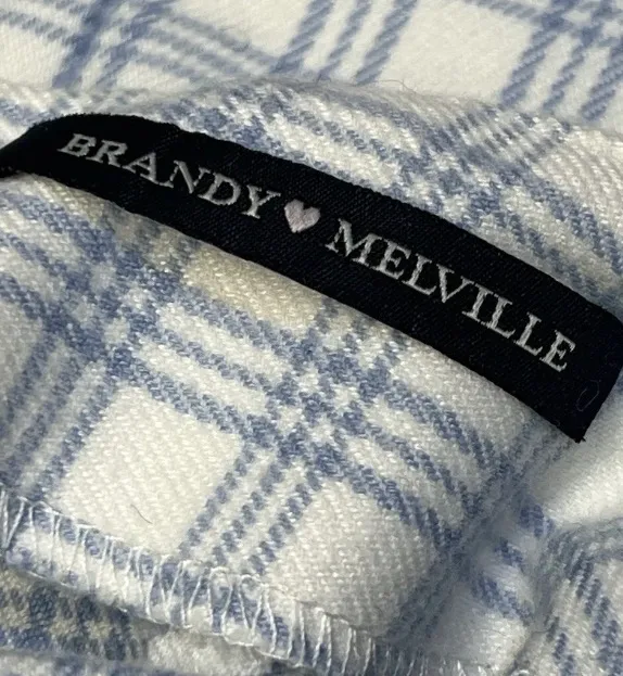 Brandy Melville Plaid Cara Mini Skirt Womens Size 1 - Image 7
