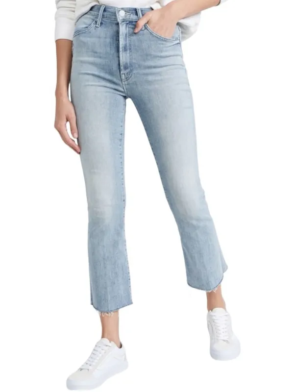Mother Denim Women’s The Hustler Ankle Fray Cropped Jeans in Knock on Wood 26 - Image 12