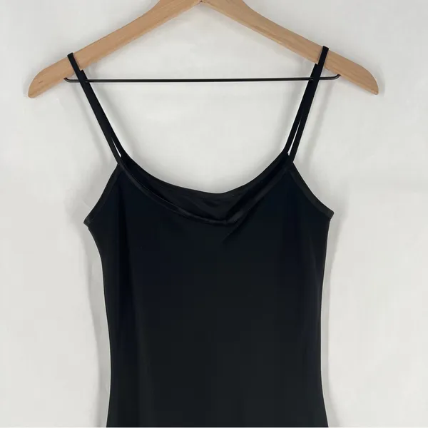 Laura Ashley Black Silk Blend Burnout Velvet‎ Hem Spaghetti Strap Maxi Dress - Image 11