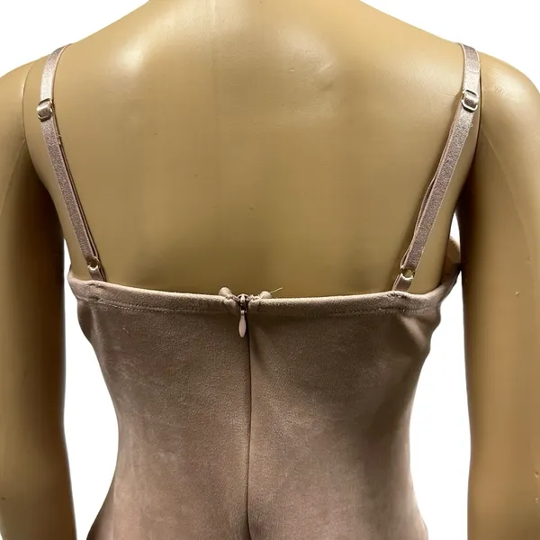 Haute Monde Blush Corset Bandage Bodycon Padded Spaghetti Strap Mini Dress M - Image 5
