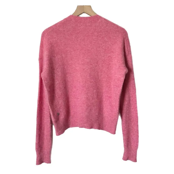 Lululemon Alpaca Wool Blend Cardigan Sweater Heathered Chroma Pink Size Small - Image 3