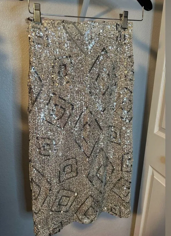 Skies Are Blue sequined skirt - Image 2