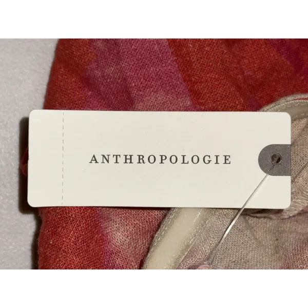 NWT Anthropologie Pink Red Floral Linen Cotton Strapless Maxi Dress Size XXS 2XS - Image 10