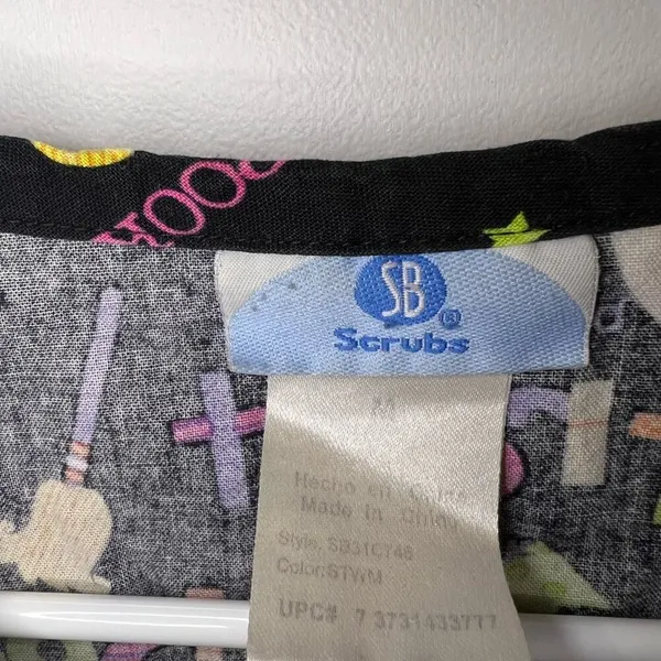 Women's Holiday Scrub Tops Size M Size M - Image 4