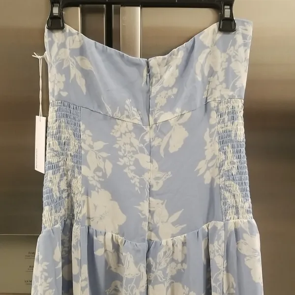 💕REFORMATION💕 Eleni Dress ~ Aliso Blue Floral Print 10 NWT - Image 10