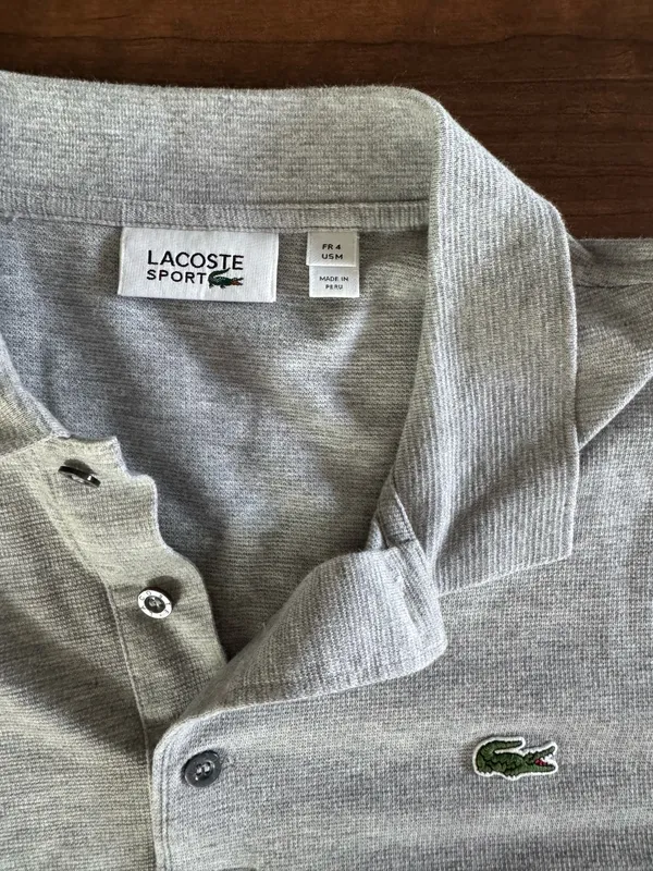 Men’s Lacoste Polo grey  - Image 2
