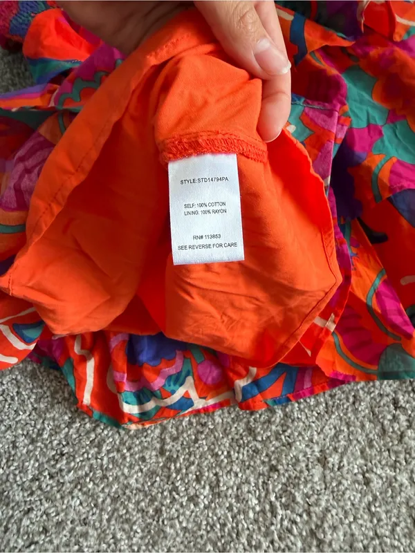 Sugar Lips Kahlia Tropics Mavey Poplin Gauze Sweetheart Neck Sleeveless Tiered Ruffle Mini - Image 4