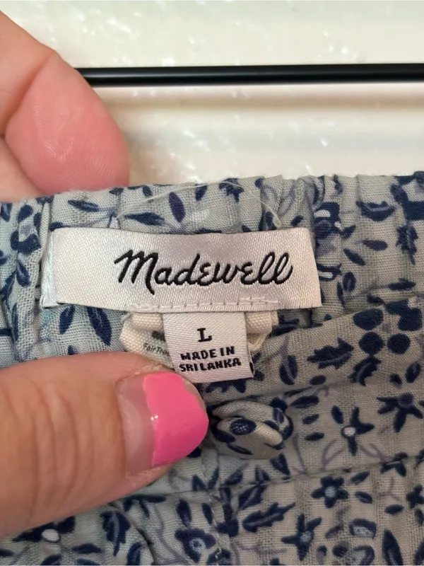 MADEWELL 100% Cotton Button-Front Tiered Maxi Skirt - Image 7