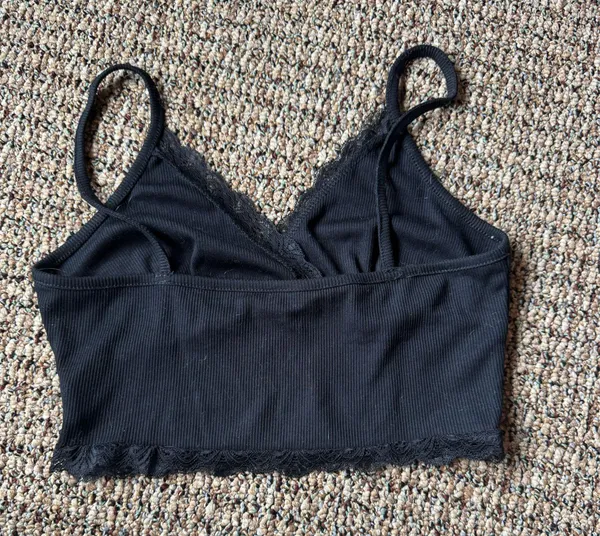 Amazon Black lace bralette crop top - Image 2