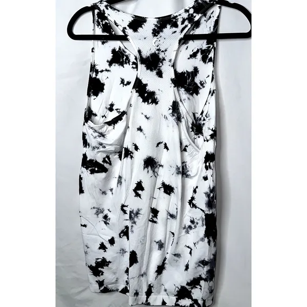 Zyia Active Womens Size XL Black White Tie Dye Print Sleeveless Tank Top - Image 5