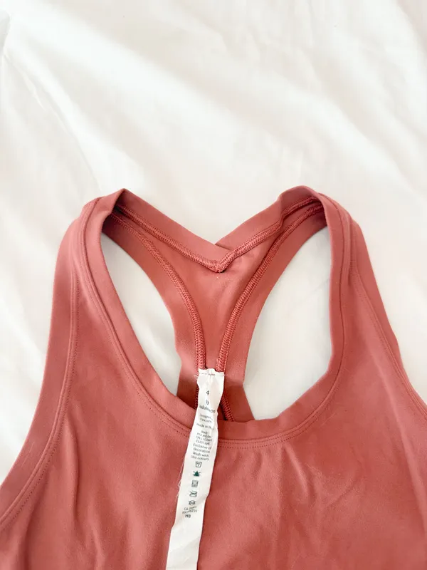 Lululemon Spiced Chai Cool Racerback Tank Top *Shorter Length Size 4 - Image 4