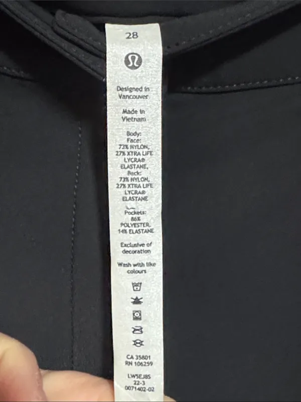 lululemon athletica City Sleek Black High-Rise Slim Fit Pants - Image 2