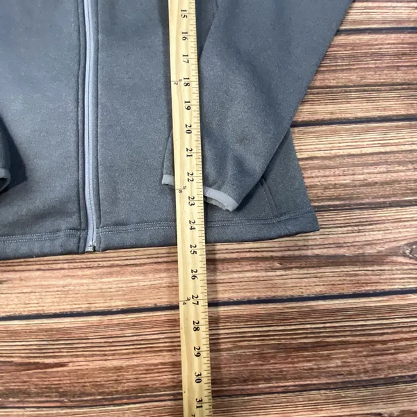 North Face Jacket Women's Large Gray Full Zip Canyon Flats Fleece Nice - Image 8