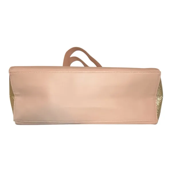 Jimmy Choo Parfums Tote Bag Pink Rose Gold Glitter Side Panels Shoulder Bag - Image 3