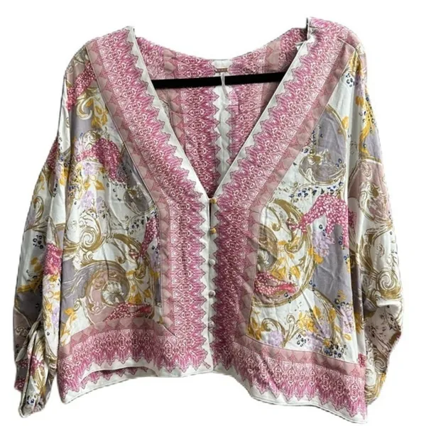 Free People Catch Me If You Can Bohemian Style‎ Top Size Xs - Image 8