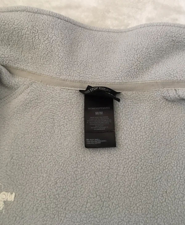 North Face Women’s Fleece Jacket Size M Gray - Image 5