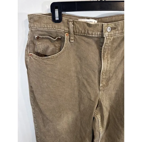 Abercrombie‎ & Fitch 90s Straight Ultra High Rise Brown Jeans 30x29 AF Denim - Image 4