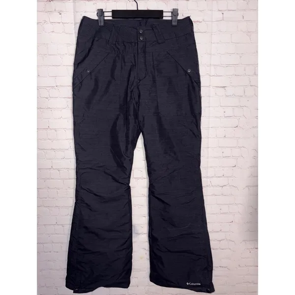 Columbia Womens Bugaboo Omni-Heat Insulated Snow Pants Charcoal Grey Black Small - Image 2