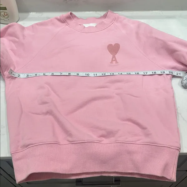 Ami De Coeur-Embroidered Sweatshirt In Pink - Image 14