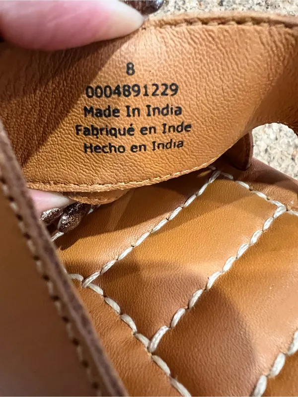 Free People Sloan Buckle Sandals Cinnamon Clay Leather Size 8 Sold Out - Image 10